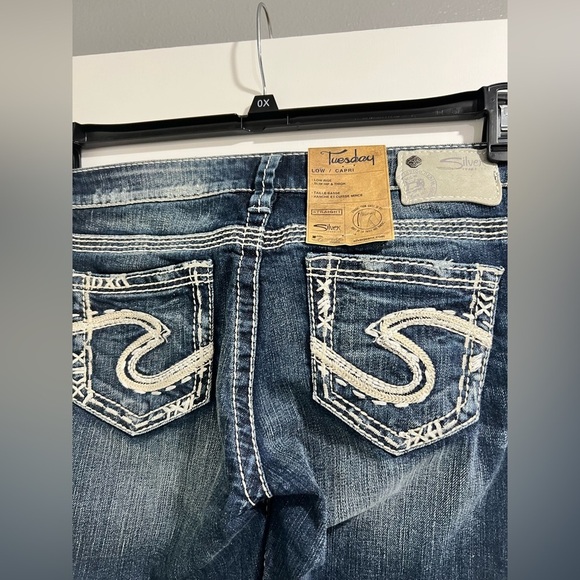 NEW‎ NWT Tuesday Capri silver Jeans 29 - Picture 7 of 10